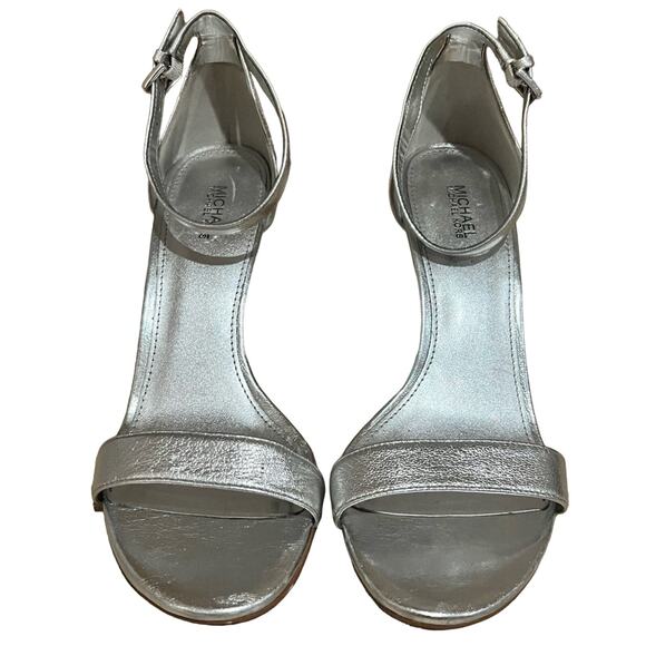 Michael Michael Kors Ankle Strap heels Silver size 9 - Picture 5 of 11